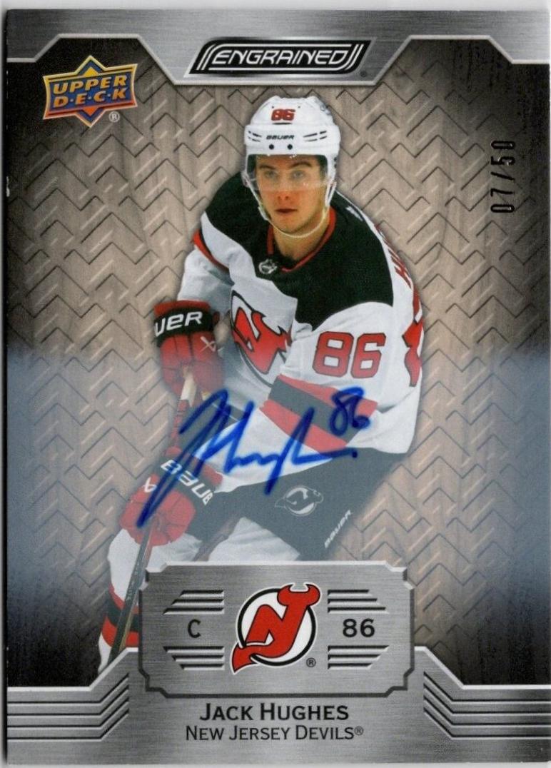 Jack Hughes [White Birch Autograph] #8