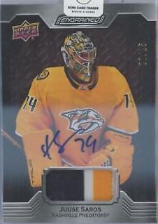 Juuse Saros [Mahogany Autograph Memorabilia] #55
