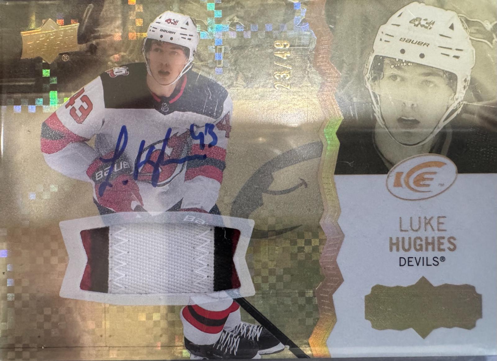 Luke Hughes [Gold Patch Autograph] #127
