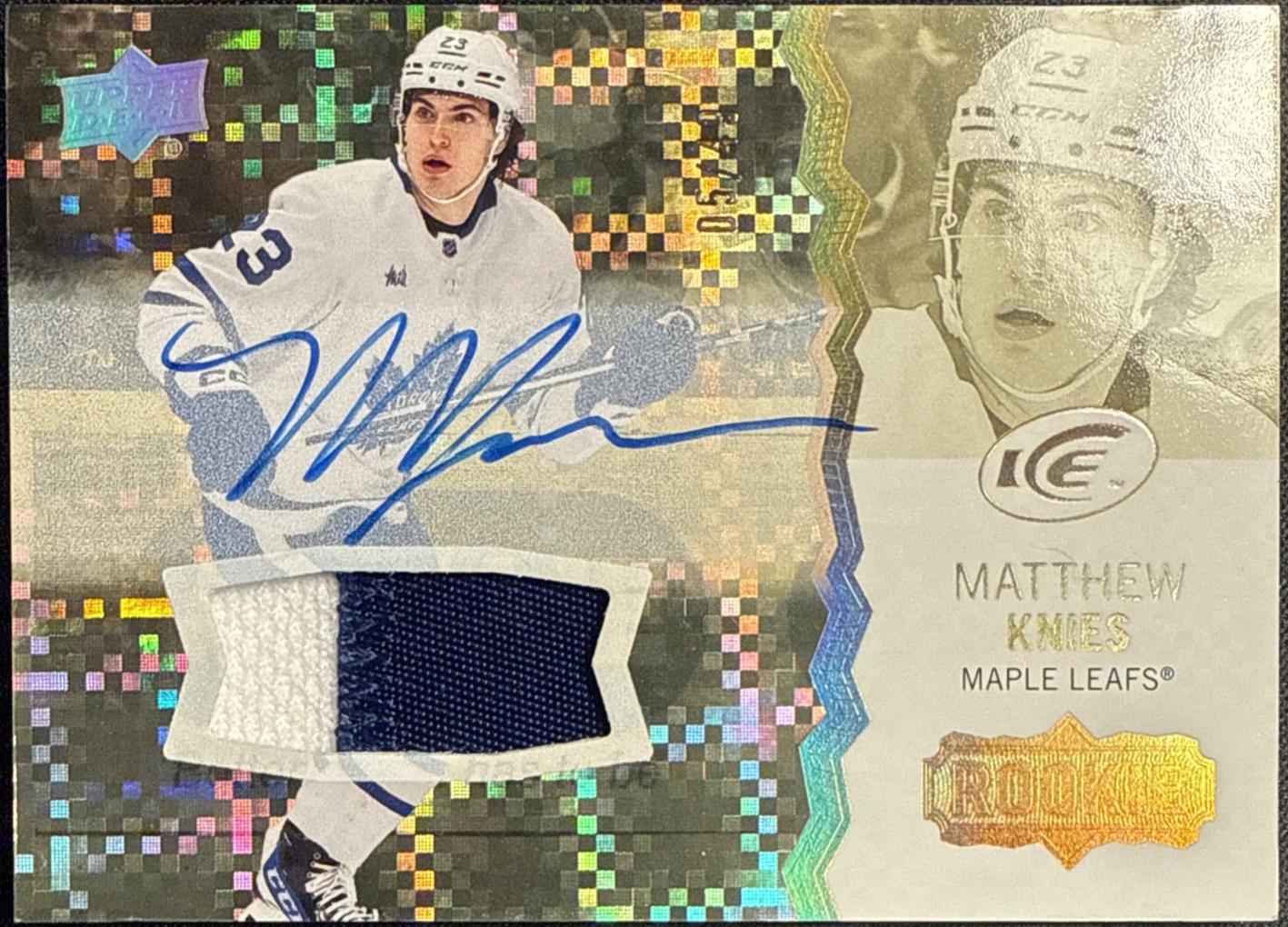 Matthew Knies [Gold Patch Autograph] #109