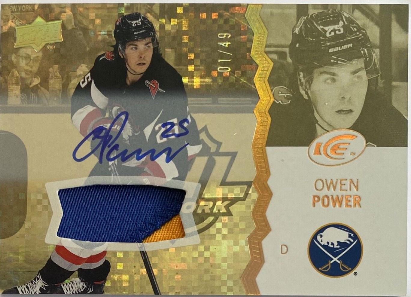 Owen Power [Gold Patch Autograph] #10