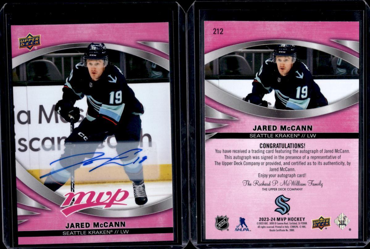 Jared McCann [Magenta Autograph] #212