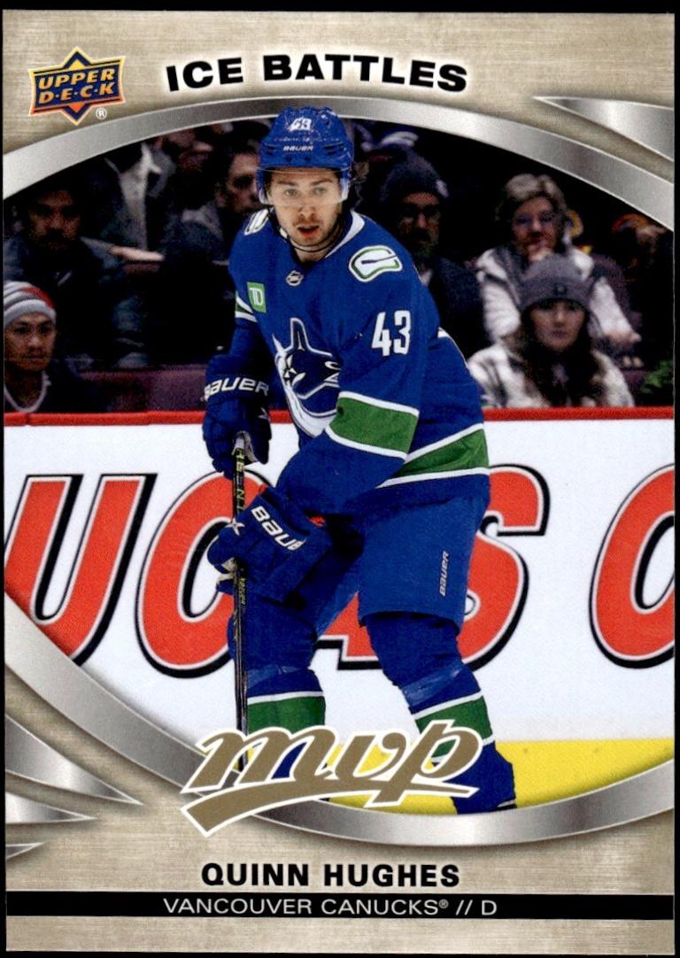 Quinn Hughes [Ice Battles Gold] #129