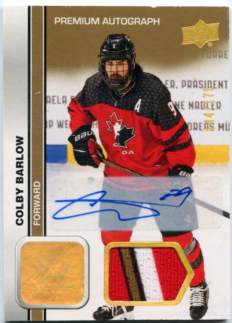 Colby Barlow [Autograph Patch] #82