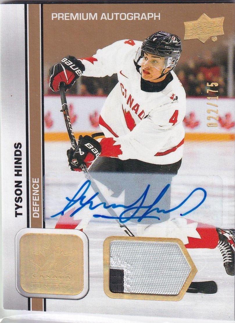 Tyson Hinds [Autograph Patch] #14