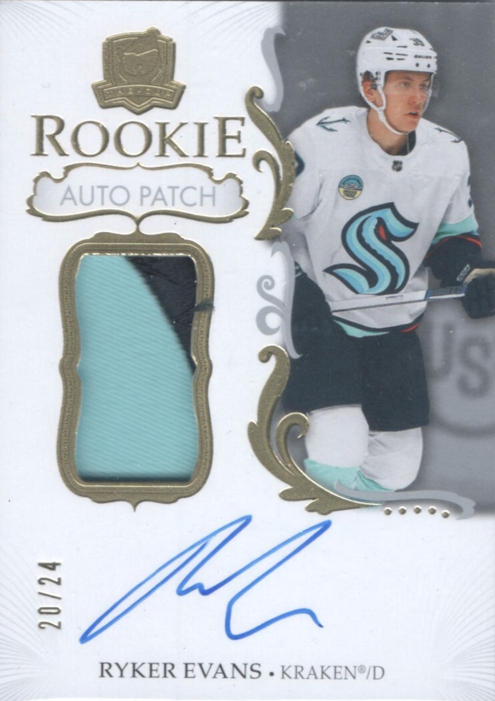 Ryker Evans [Rookie Patch Auto] #154
