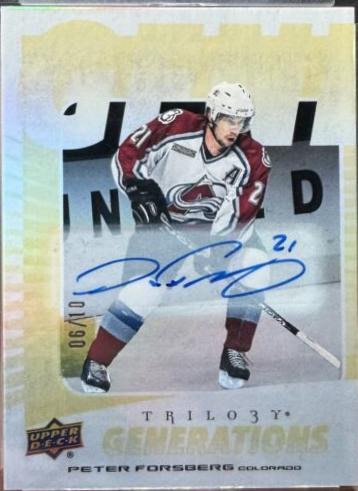 Peter Forsberg [Gold Autograph] #TG-11A