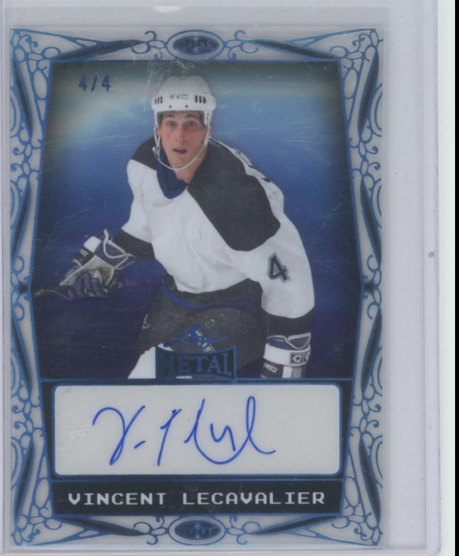 Vincent Lecavalier [Blue PETG Acetate] #BA-VL1