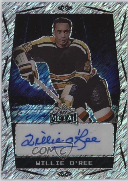 Willie O'Ree [Silver Diagonal Shimmer] #BA-WO1