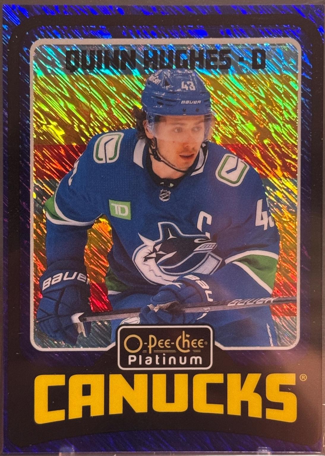 Quinn Hughes [Blue Luster] #R21