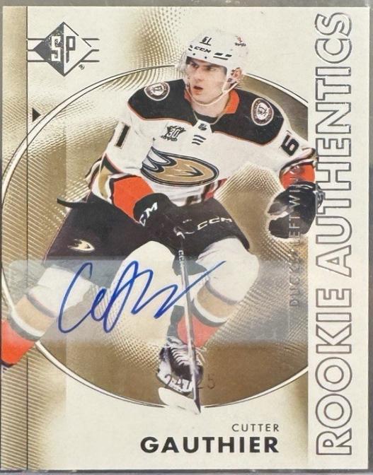 Cutter Gauthier [Gold Rookie Authentics Signature] #124