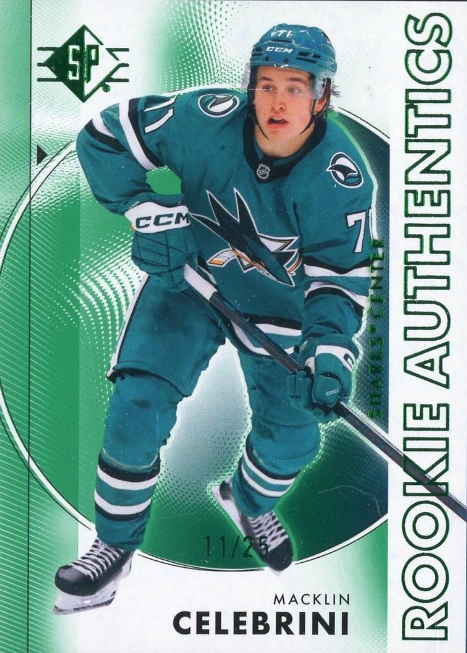 Macklin Celebrini [Green Rookie Authentic] #135