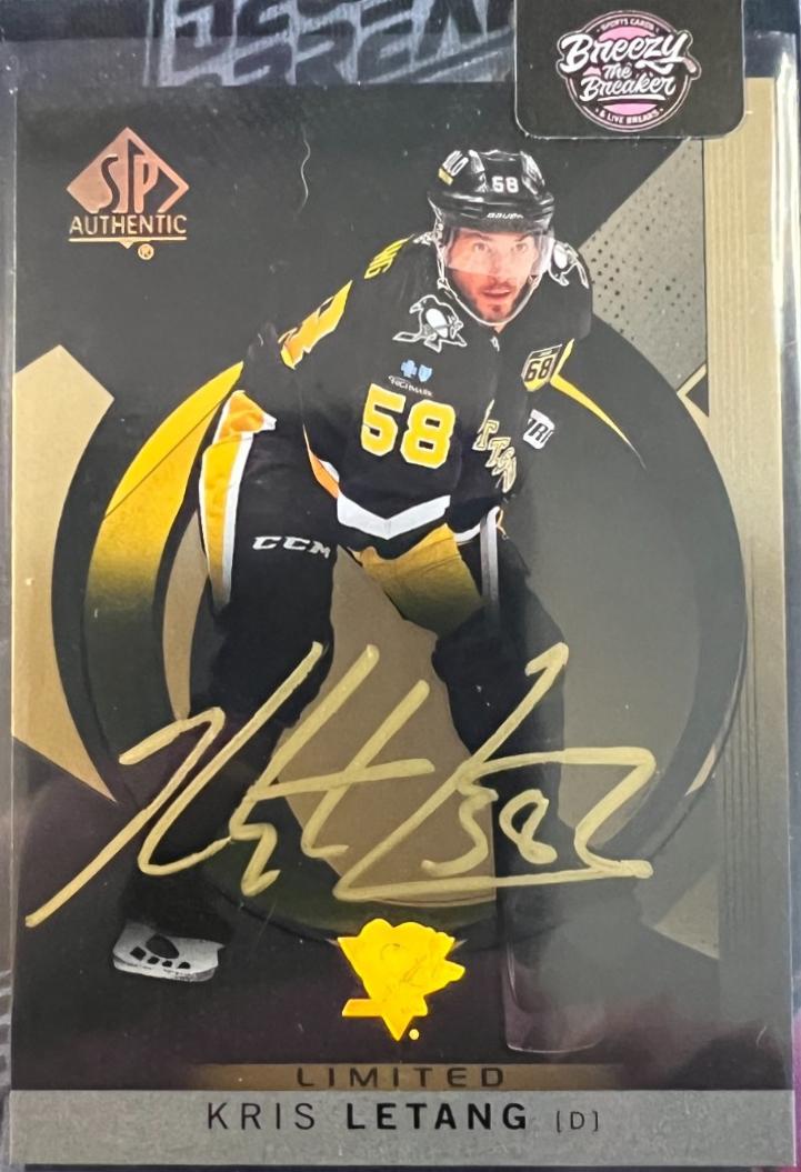 Kris Letang [Black Autograph] #38