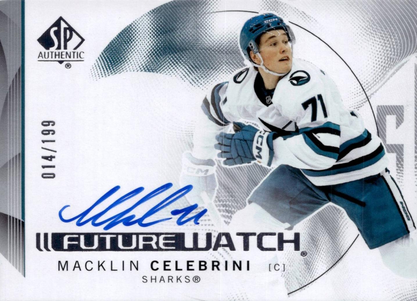Macklin Celebrini [Horizontal Autograph] #184