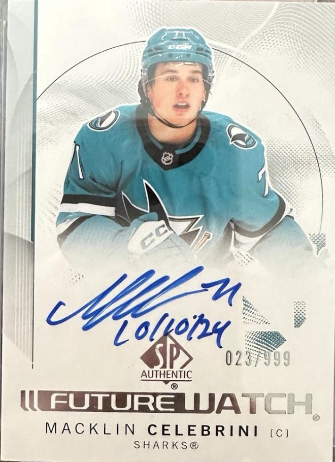 Macklin Celebrini [Inscribed Autograph] #184
