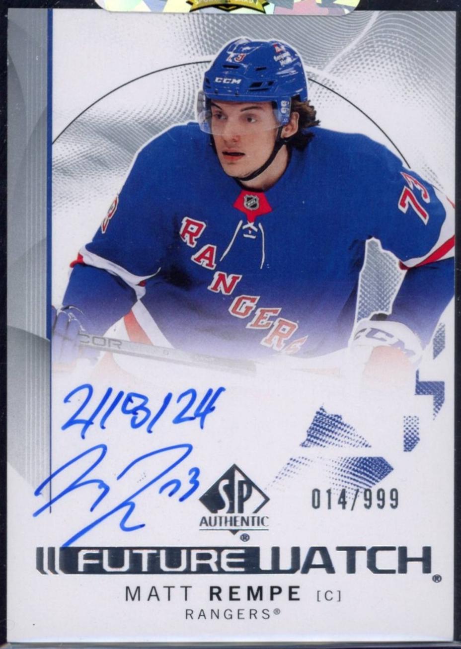 Matt Rempe [Inscribed Autograph] #109