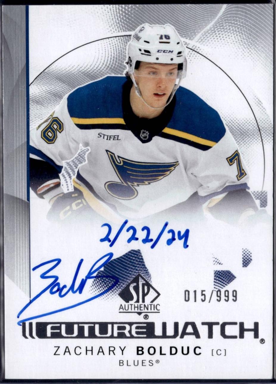Zachary Bolduc [Inscribed Autograph] #105