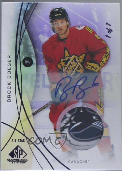 Brock Boeser [Purple Auto Sponsor Logo Patch] #129