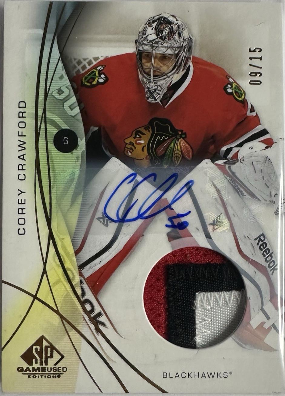 Corey Crawford [Gold Auto Premium Memorabilia] #172