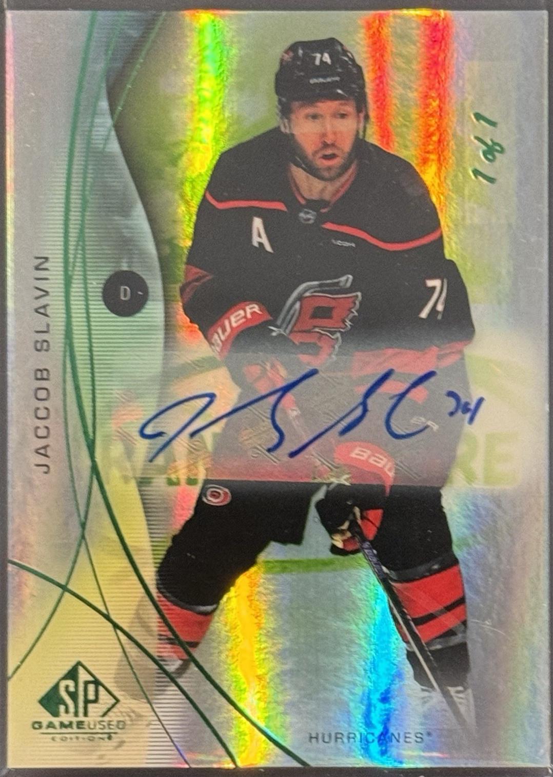 Jaccob Slavin [Green Autograph] #5