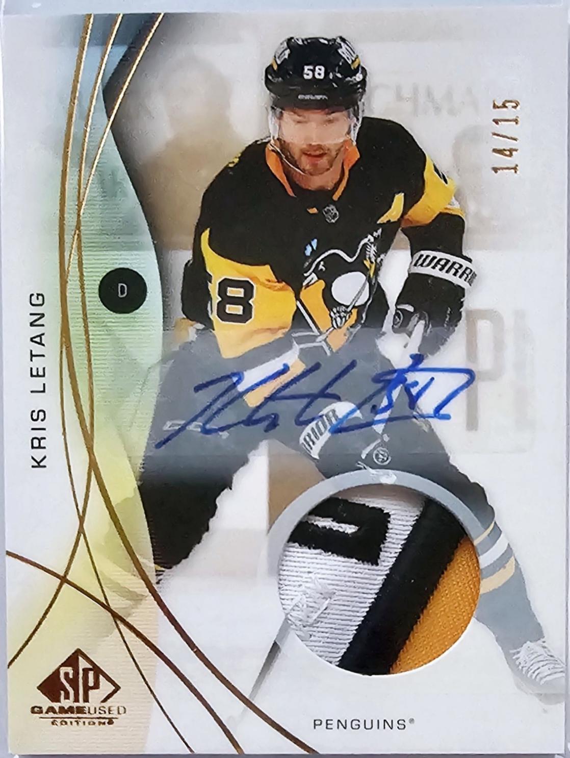 Kris Letang [Gold Auto Premium Memorabilia] #50