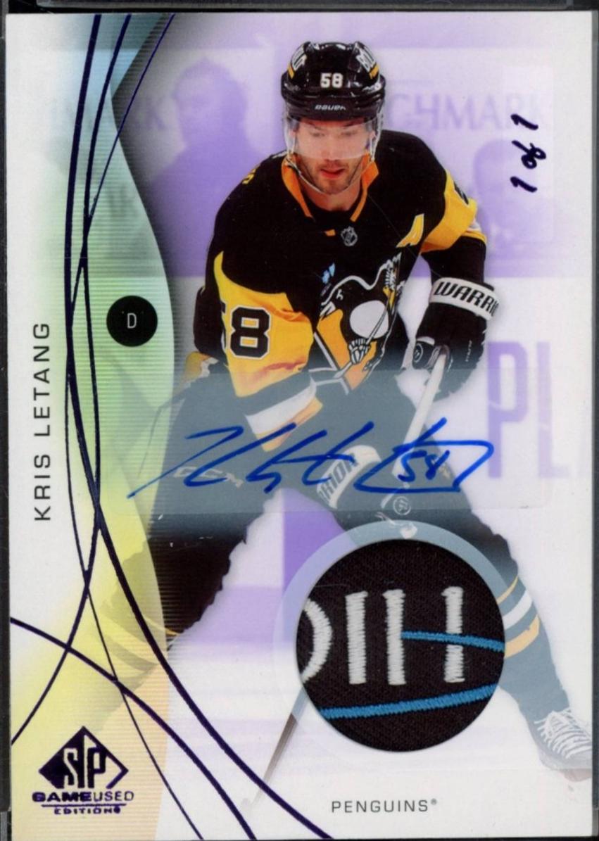 Kris Letang [Purple Auto Sponsor Logo Patch] #50