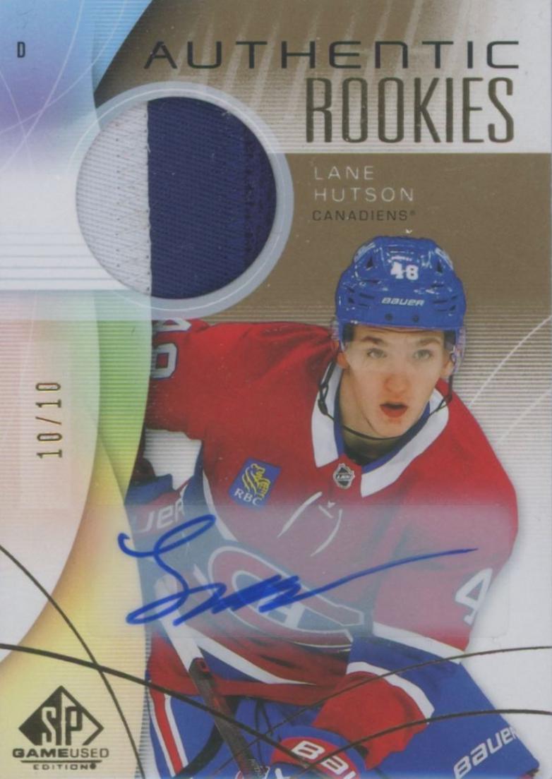 Lane Hutson [Gold Auto Premium Memorabilia] #279
