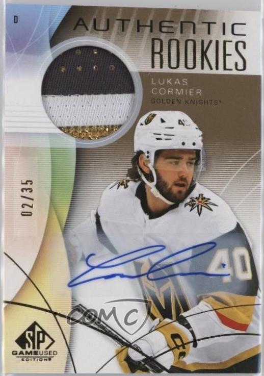 Lukas Cormier [Gold Auto Premium Memorabilia] #218