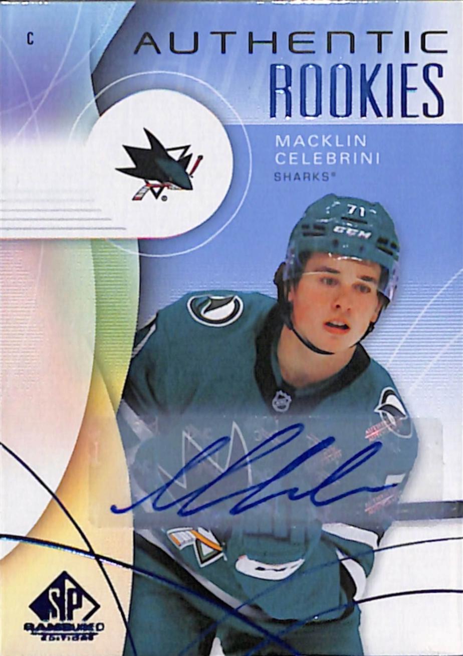 Macklin Celebrini [Blue Autograph] #215