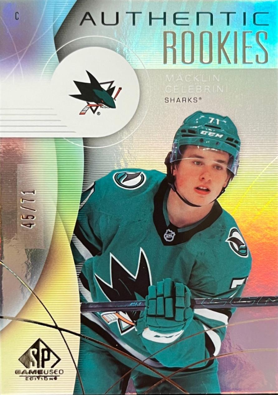 Macklin Celebrini [Rainbow Foil] #215