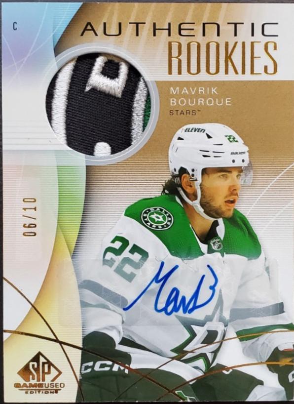 Mavrik Bourque [Gold Auto Premium Memorabilia] #254