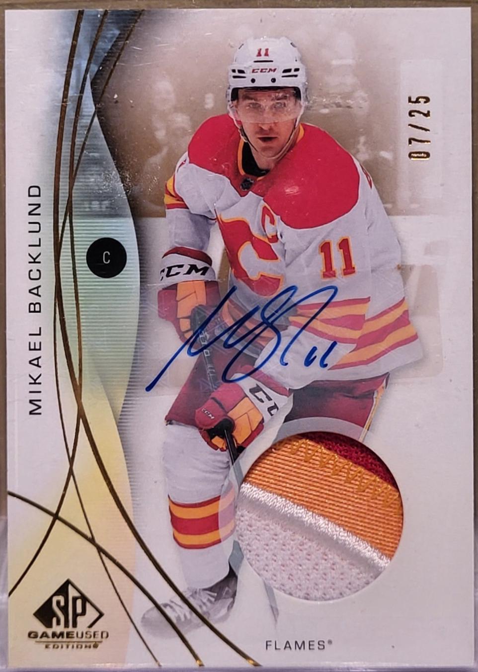 Mikael Backlund [Gold Auto Premium Memorabilia] #85