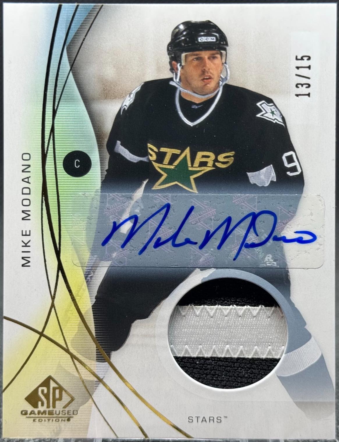 Mike Modano [Gold Auto Premium Memorabilia] #169