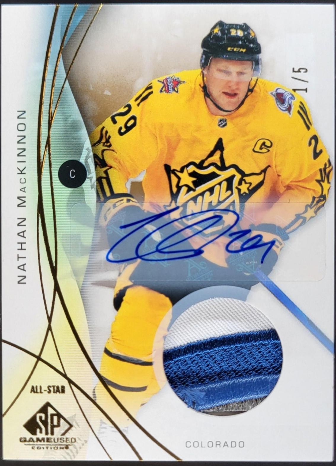 Nathan MacKinnon [Gold Auto Premium Memorabilia] #143