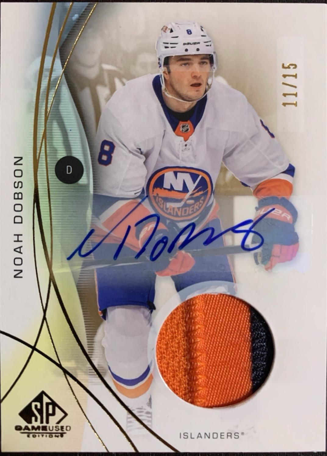 Noah Dobson [Gold Auto Premium Memorabilia] #11