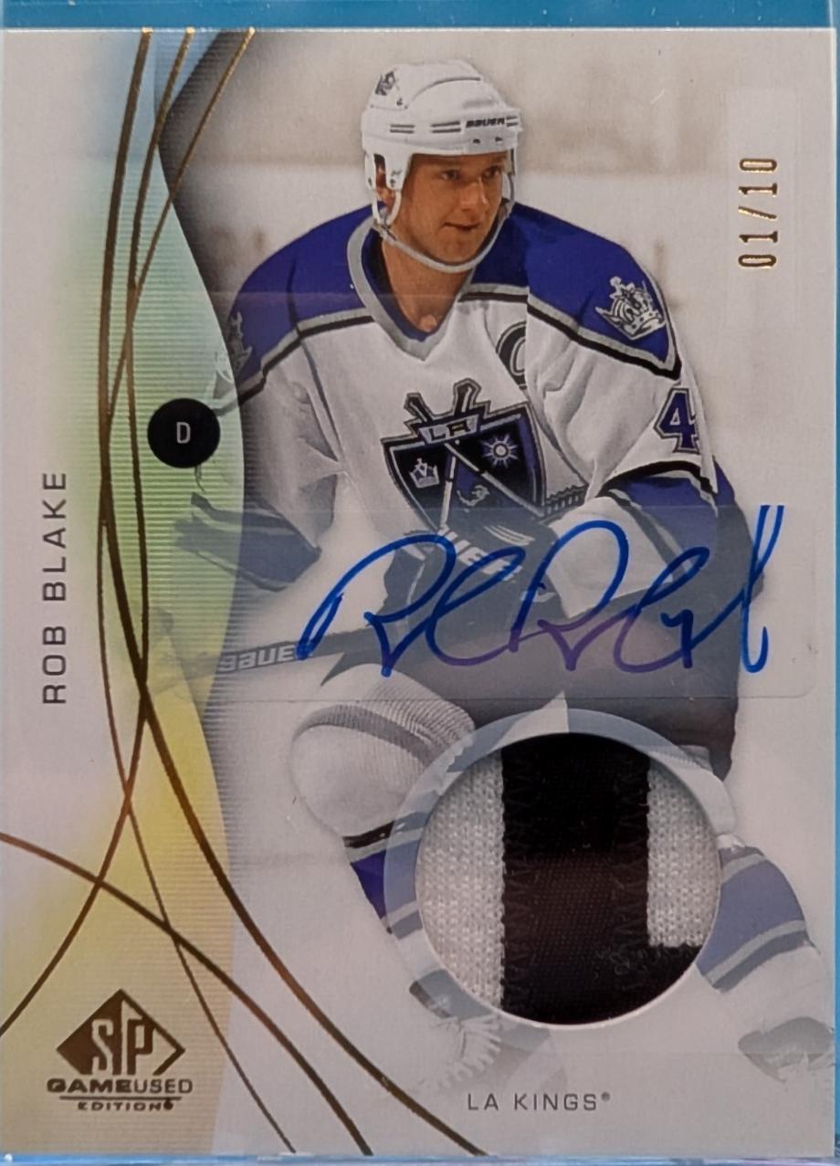 Rob Blake [Gold Auto Premium Memorabilia] #168
