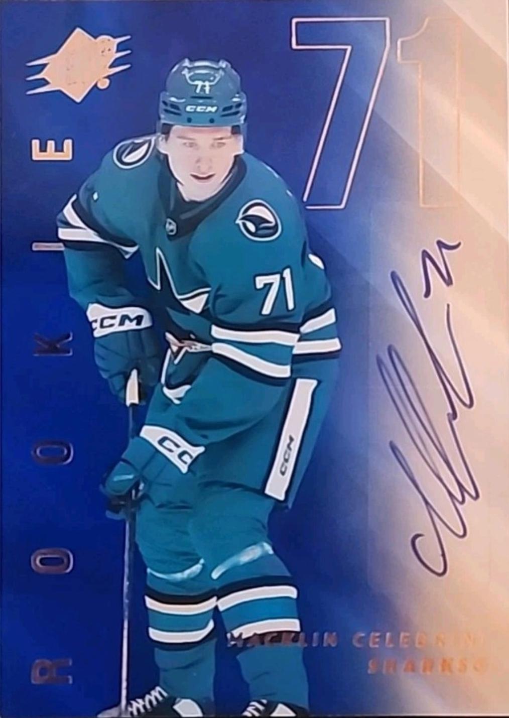 Macklin Celebrini [Blue Autograph] #160