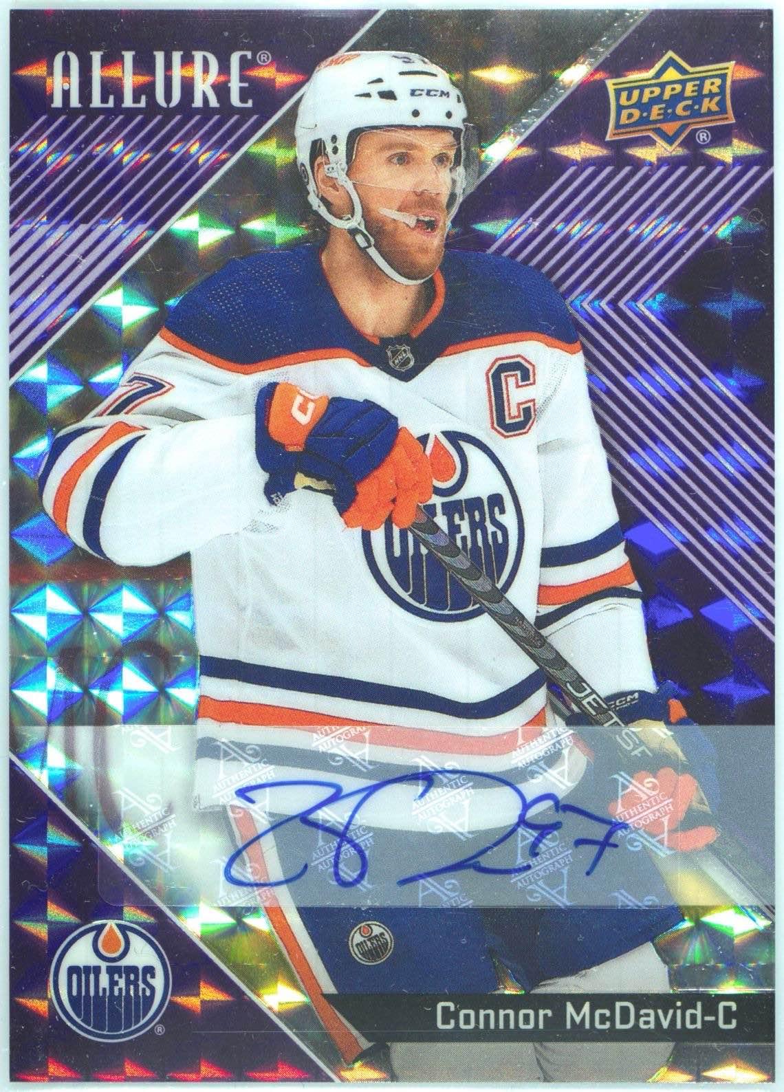 Connor McDavid [Purple Diamond Autograph] #97