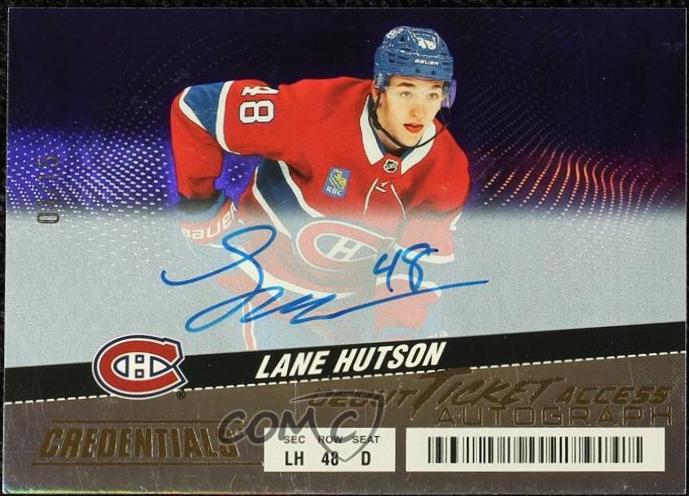 Lane Hutson [Purple Horizontal Autograph] #126