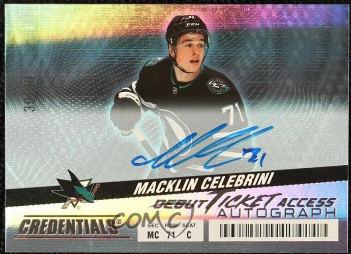 Macklin Celebrini [Horizontal Autograph] #111