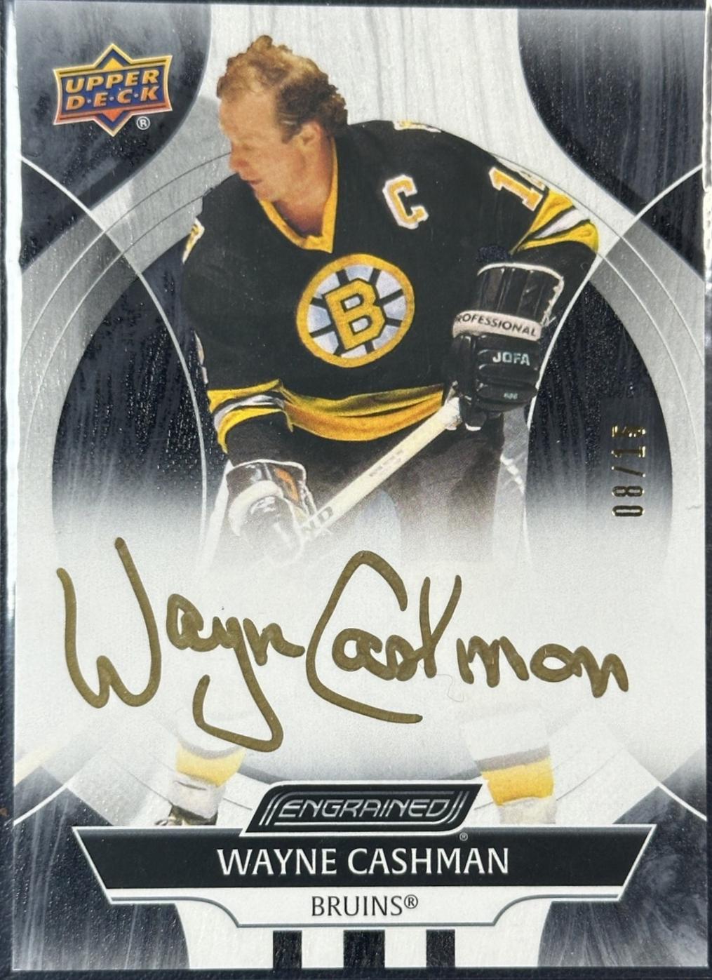 Wayne Cashman [Ebony] #CA-WC