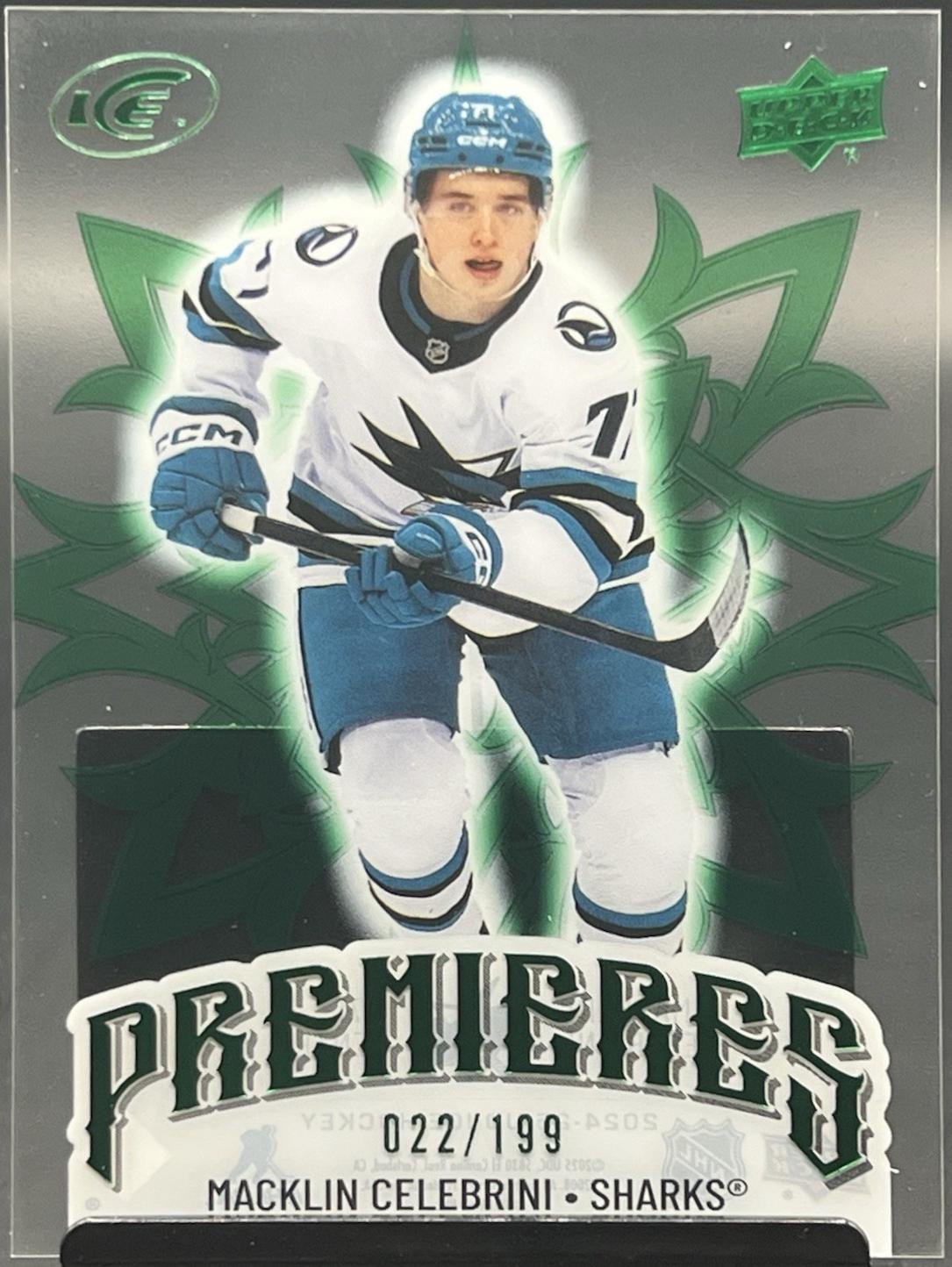 Macklin Celebrini [Emerald Green] #246