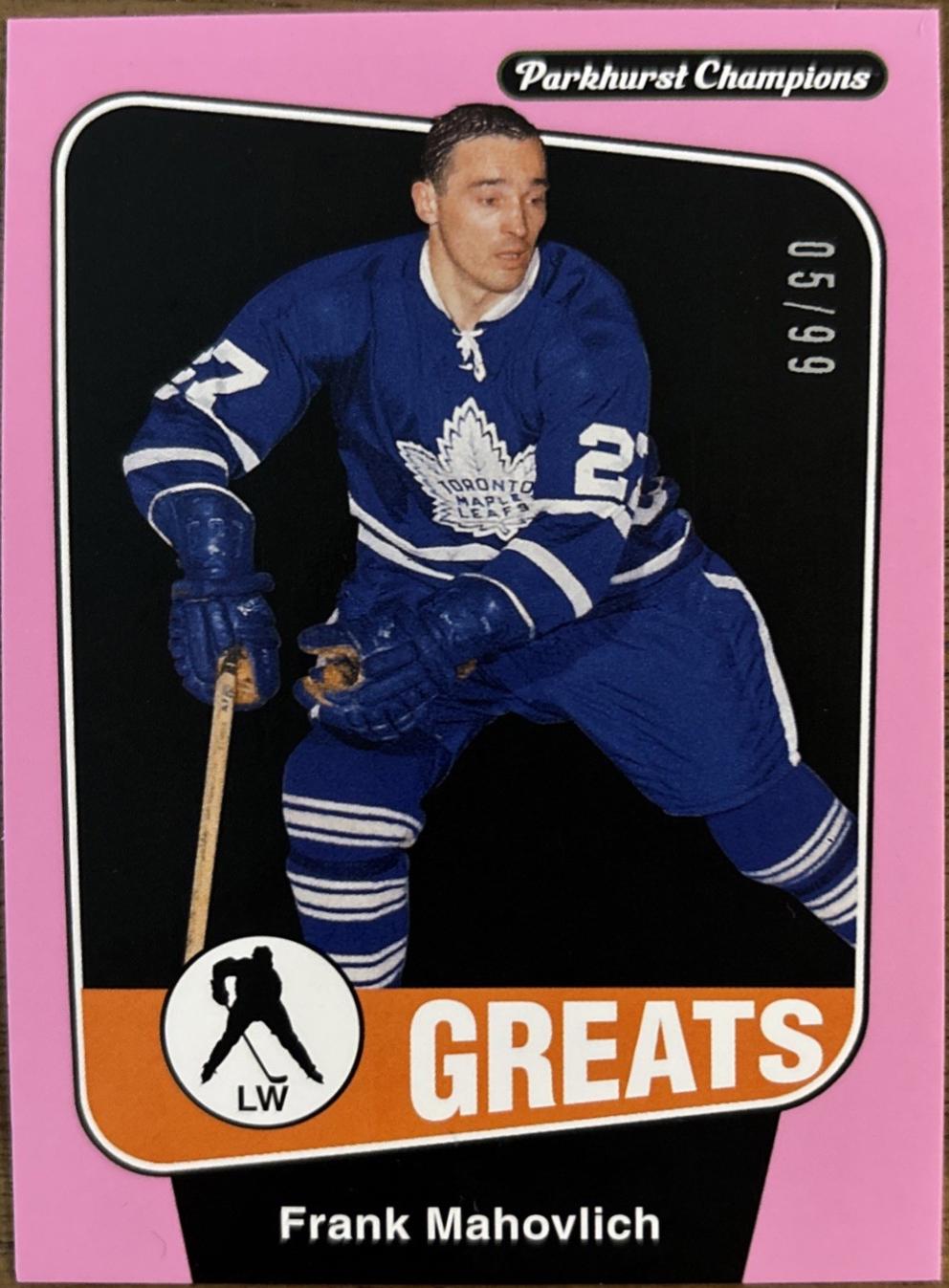 Frank Mahovlich [Shell Pink Border] #297