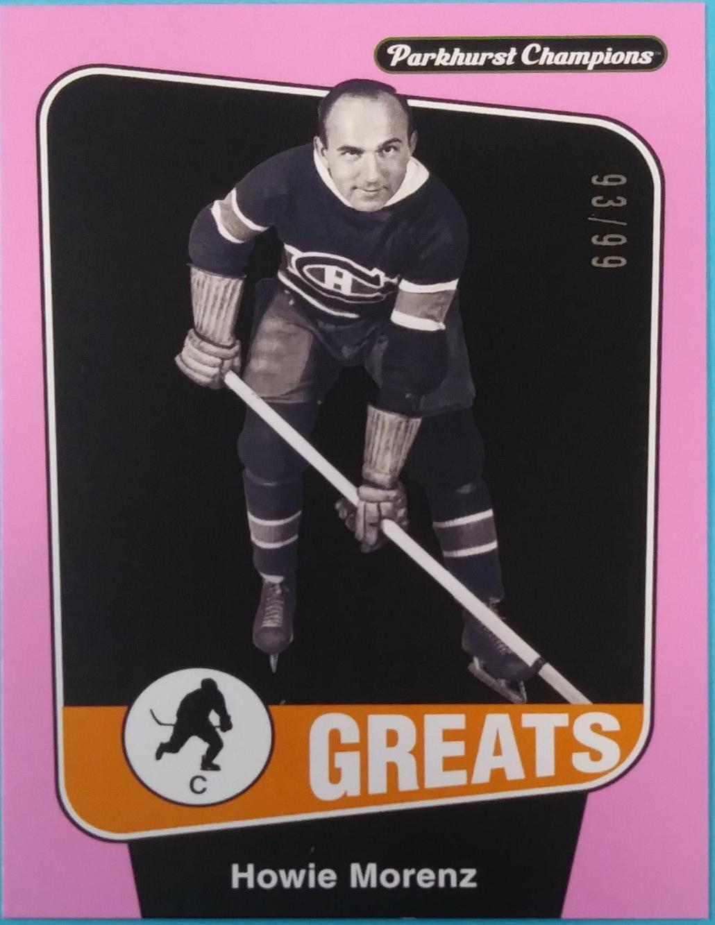 Howie Morenz [Shell Pink Border] #285