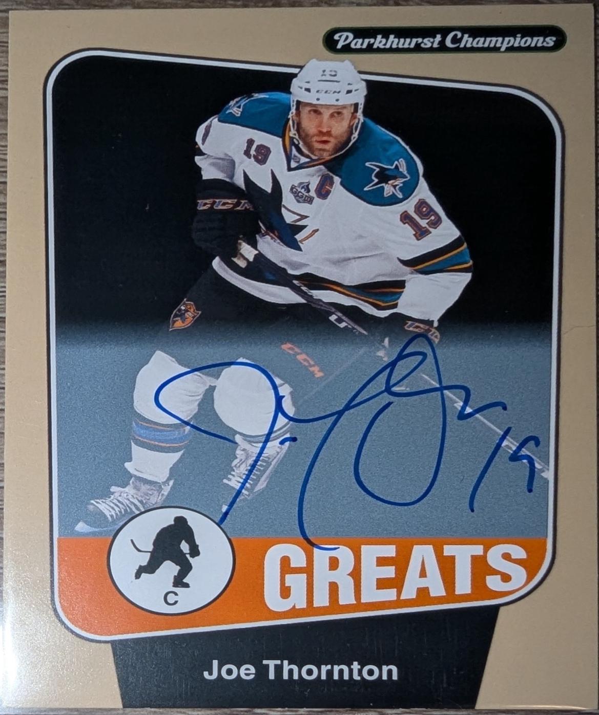 Joe Thornton [Greats Autograph] #282