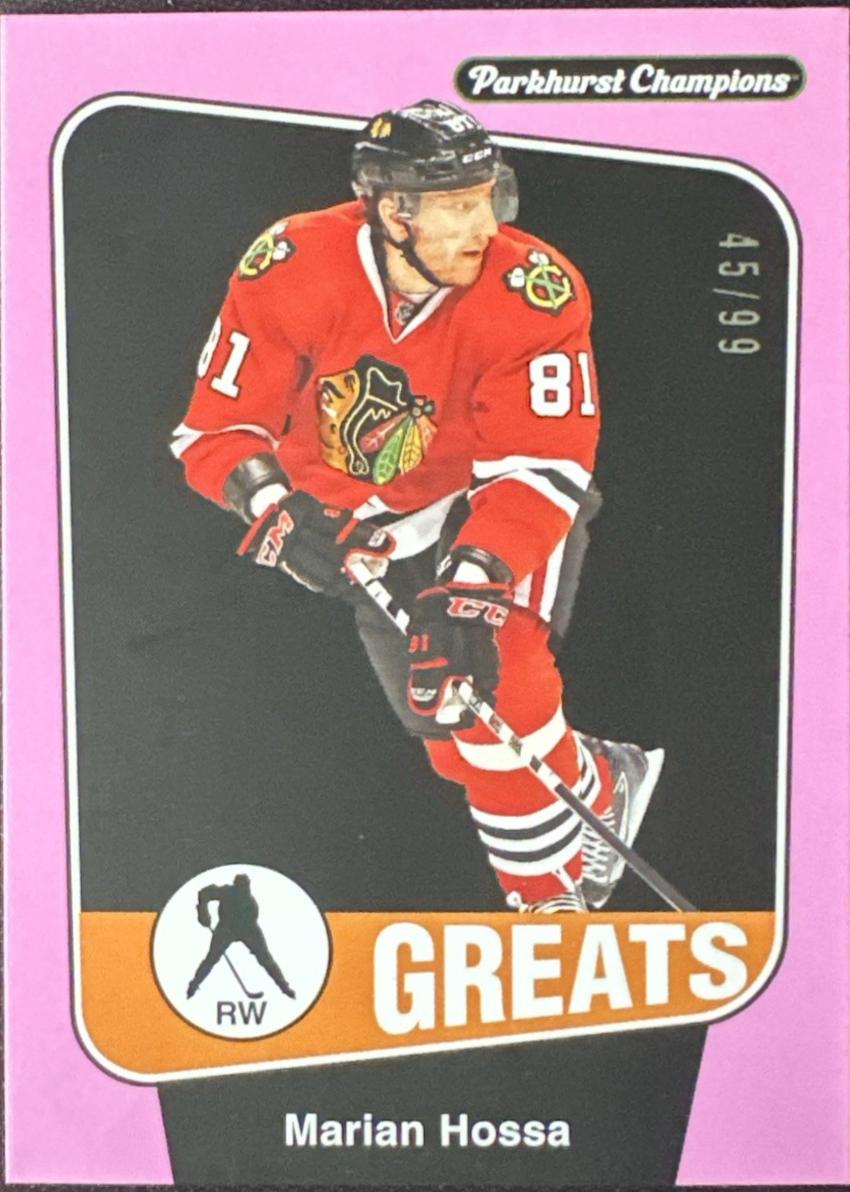 Marian Hossa [Shell Pink Border] #289