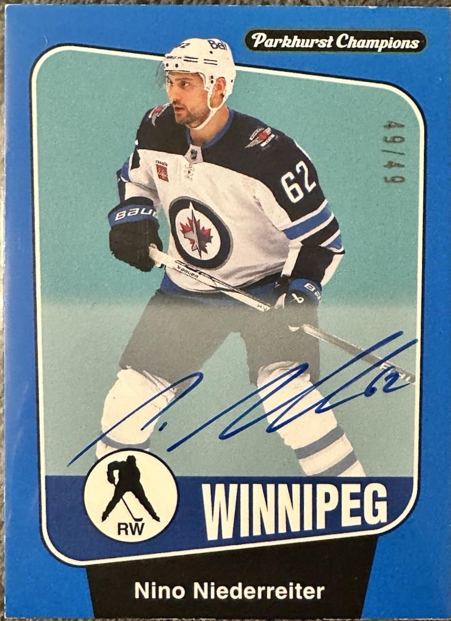 Nino Niederreiter [Blue Autograph] #28