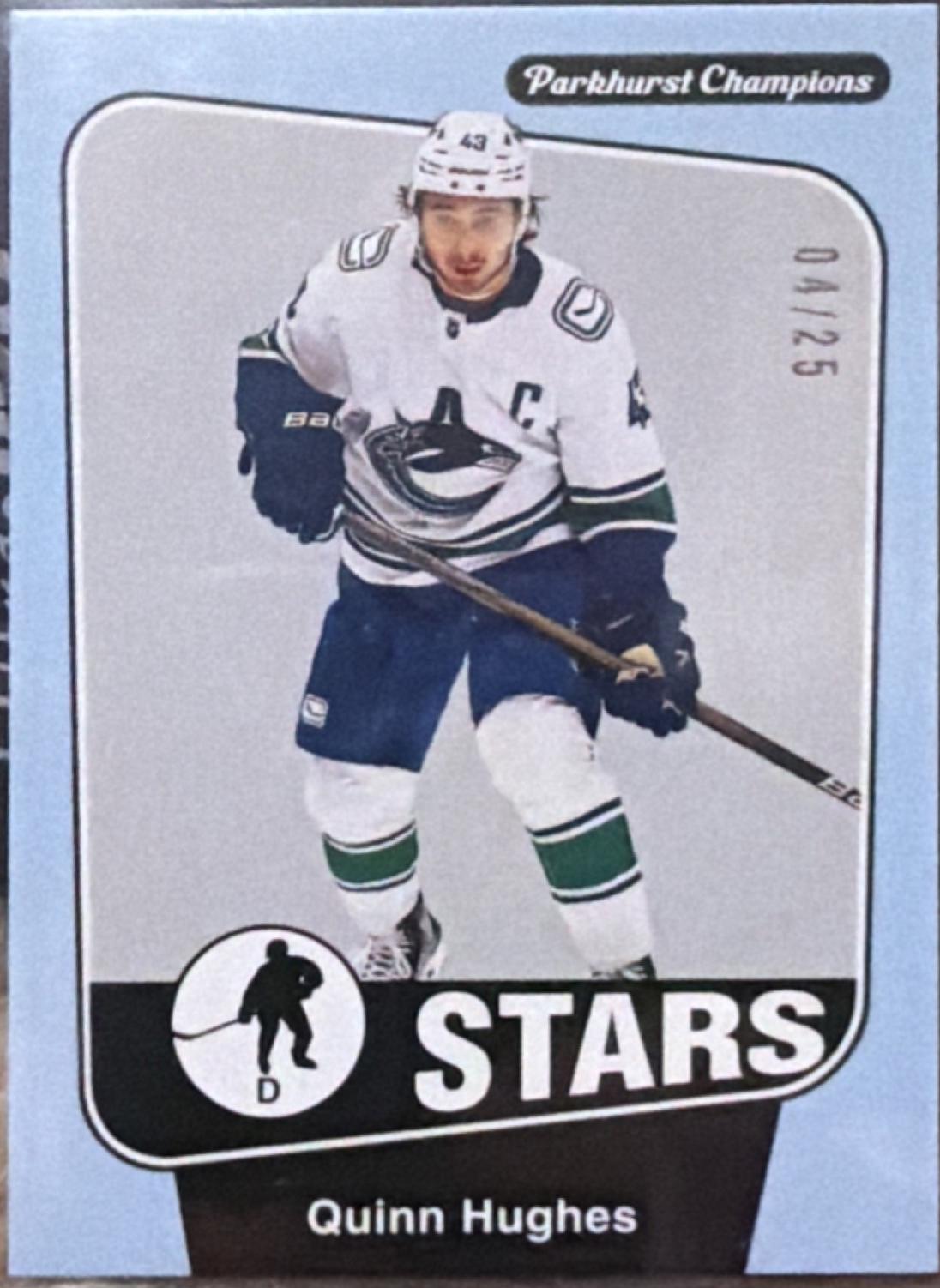 Quinn Hughes [Baby Blue Border] #212