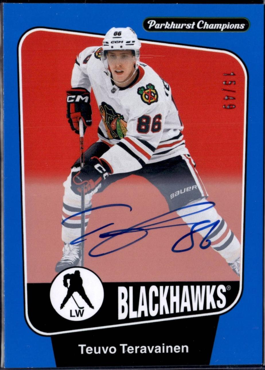 Teuvo Teravainen [Blue Autograph] #50