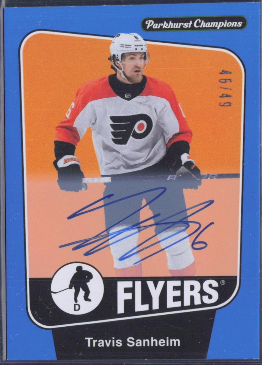 Travis Sanheim [Blue Autograph] #65